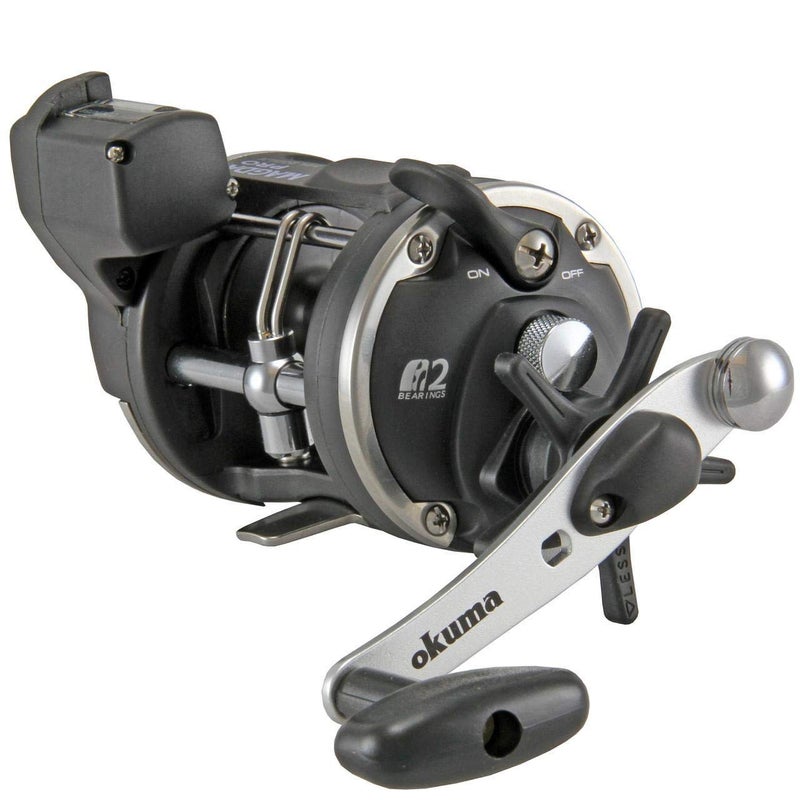 Okuma MA-20DLXT New Magda Linecounter Reel, Left Hand, Black - Image 3